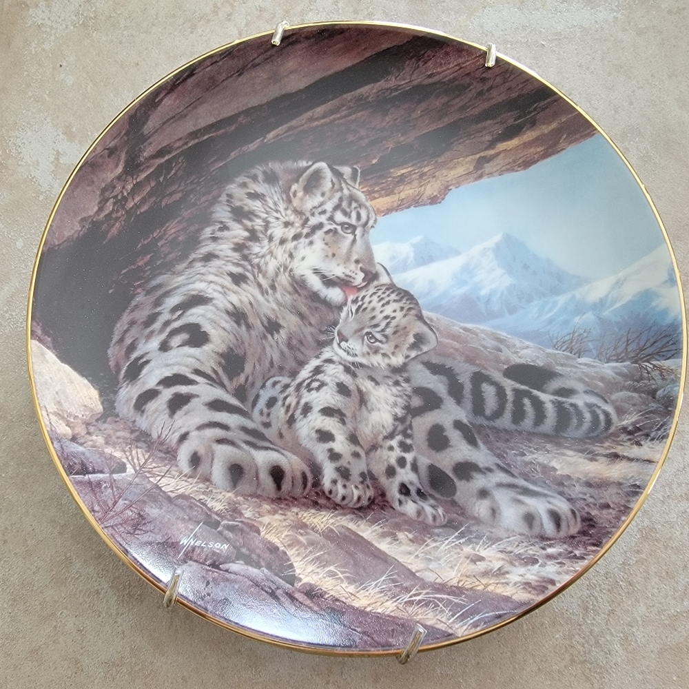 Plate The Snow Leopard